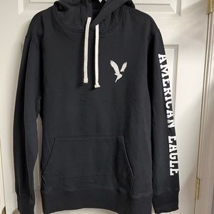 American Eagle Black Hoodie L NWOT